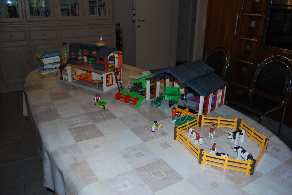 Playmobil Mega boerderij set - 4055, Ophalen, Gebouw, Complete set, Zo goed als nieuw