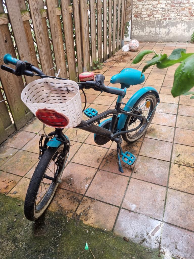 Kinderfiets 16 inch, Ophalen