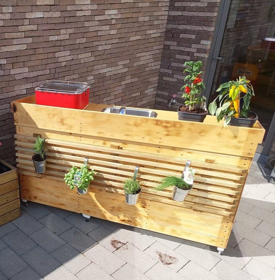 Buiten keuken 1m85 breed 1m09 hoog 50m diep, Ophalen