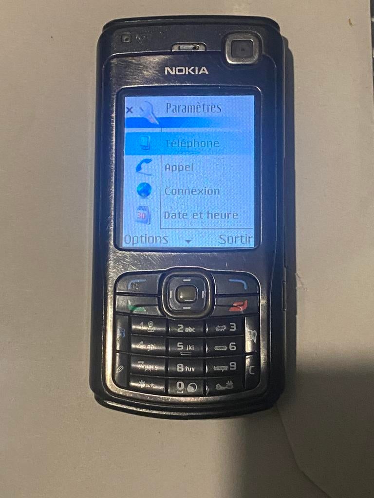 Nokia N70 tous opérateurs, Télécoms, Moins de 3 mégapixels, Gris, Clavier physique, Enlèvement