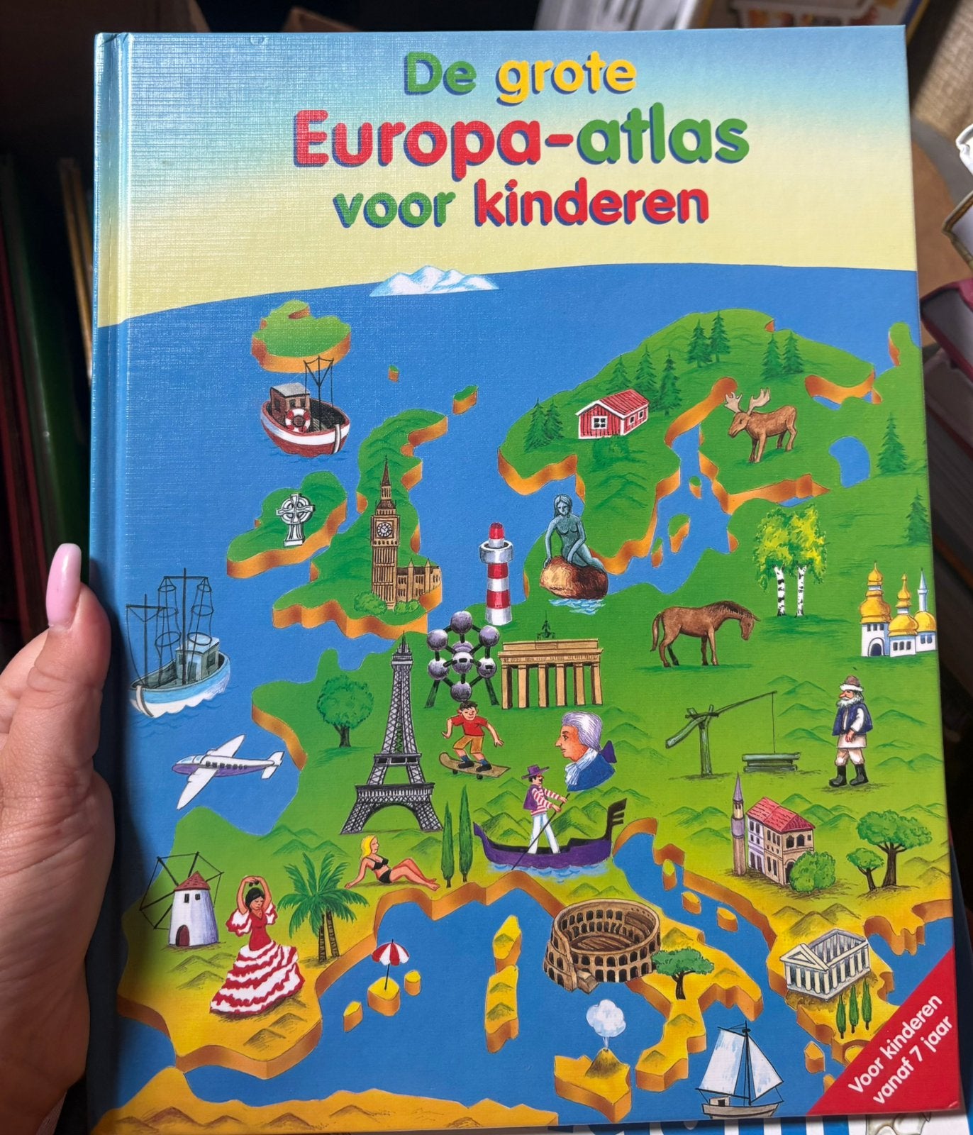 Boek: De grote Europa-atlas voor kinderen, Boeken, Atlassen en Landkaarten, Ophalen of Verzenden, Nieuw