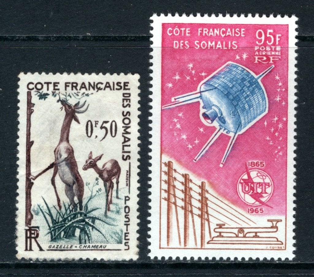 COTE DES SOMALIS Lot de timbres MH, Envoi, Autres pays, Non oblitéré