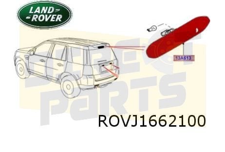 Land Rover Freelander derde remlicht Origineel!  LR036355, Land Rover, -, Verzenden, -