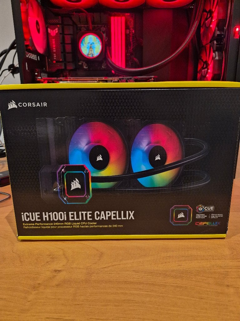 Icue h100i elite capellix, Computers en Software, Computerkoelers, Ophalen, Gebruikt, Waterkoeling