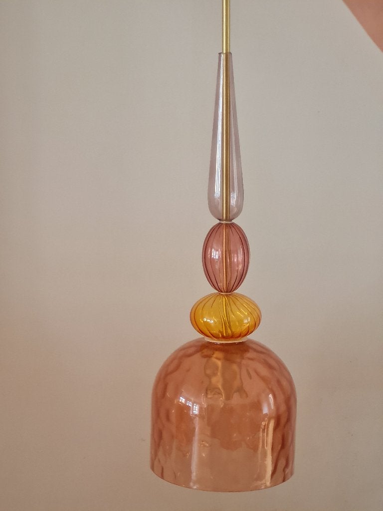 Hanglampen Diego Coco Maison, Ophalen, Bohemian landelijk, E27 (groot), Glas