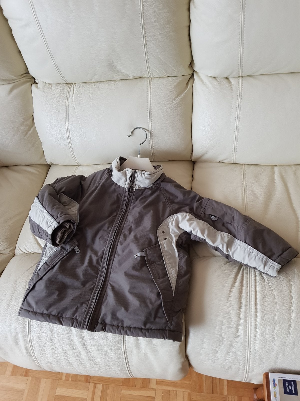 Warme winter jas met fleece binnen, maat 98/104, goede staat, Ophalen, Zo goed als nieuw