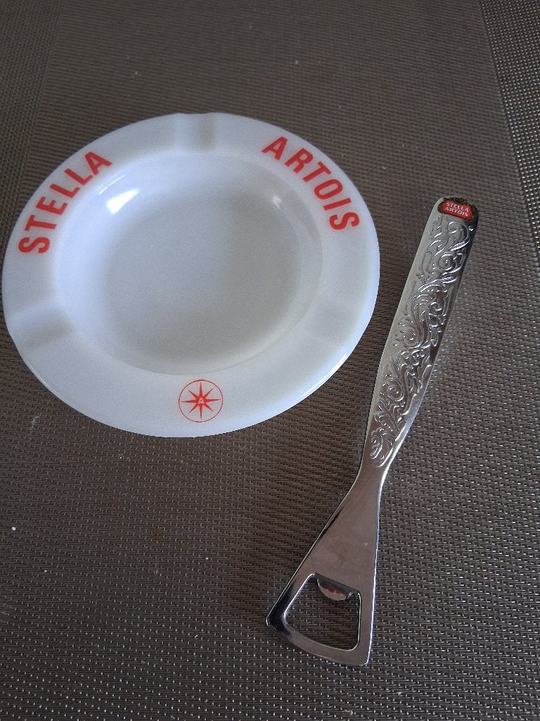 STELLA ASBAK EN OPENER, Verzamelen, Ophalen of Verzenden, Flesopener