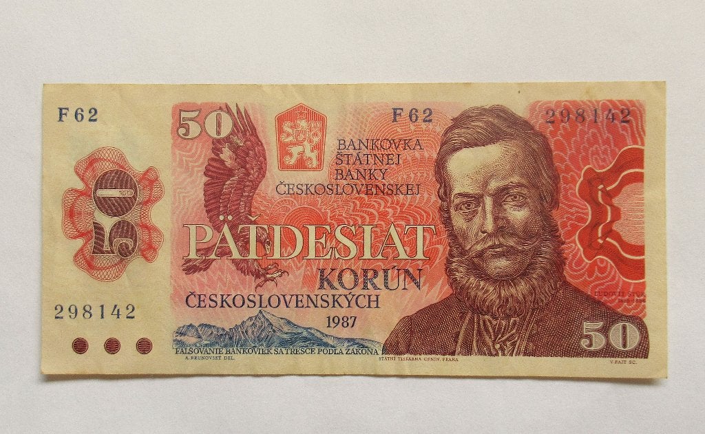 Tsjecho-Slowakije  50 Korun  1987, Verzenden