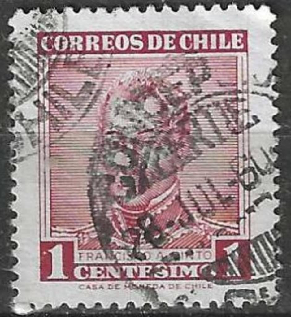 Chili 1960 - Yvert 281 - Generaal Pinto (ST), Verzenden, Gestempeld