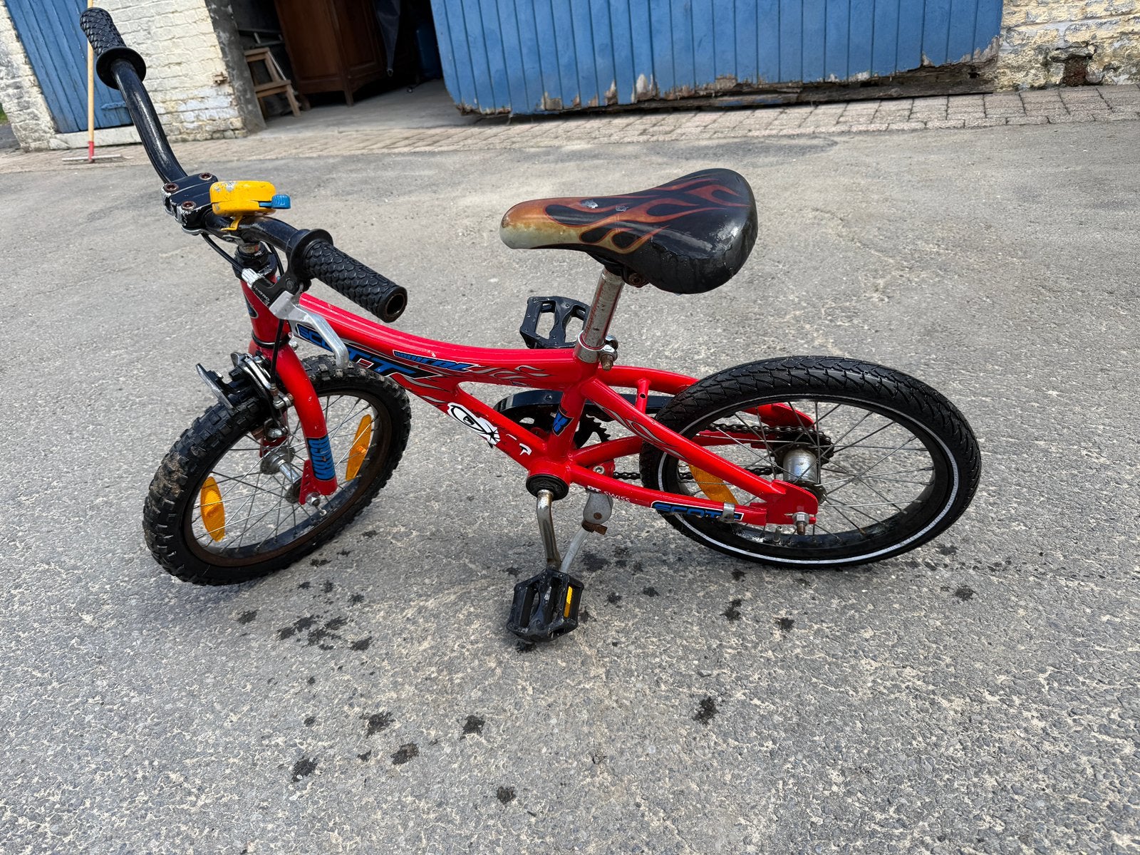 Kinderfiets 16inch, Fietsen en Brommers, Ophalen, Gebruikt, Velgrem, Minder dan 16 inch