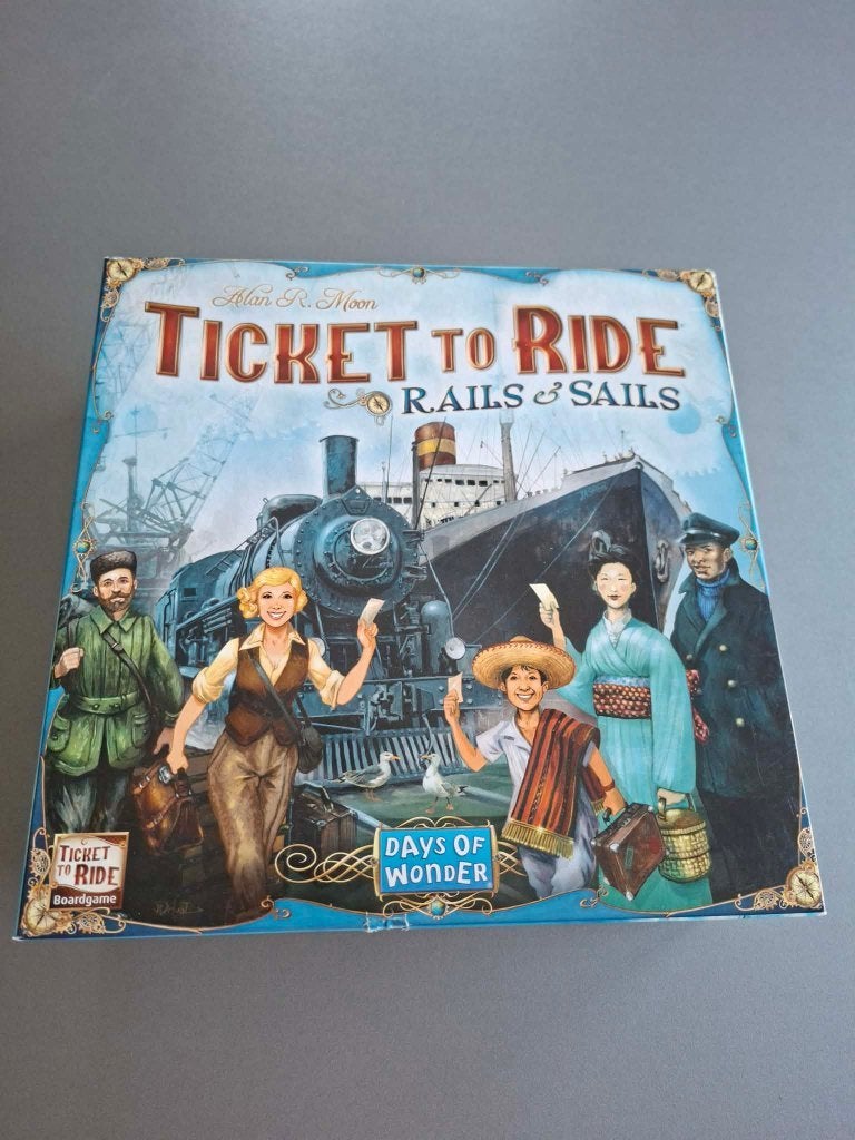 Ticket to ride: Rails and sails, Drie of vier spelers, Ophalen, Zo goed als nieuw, Asmodee