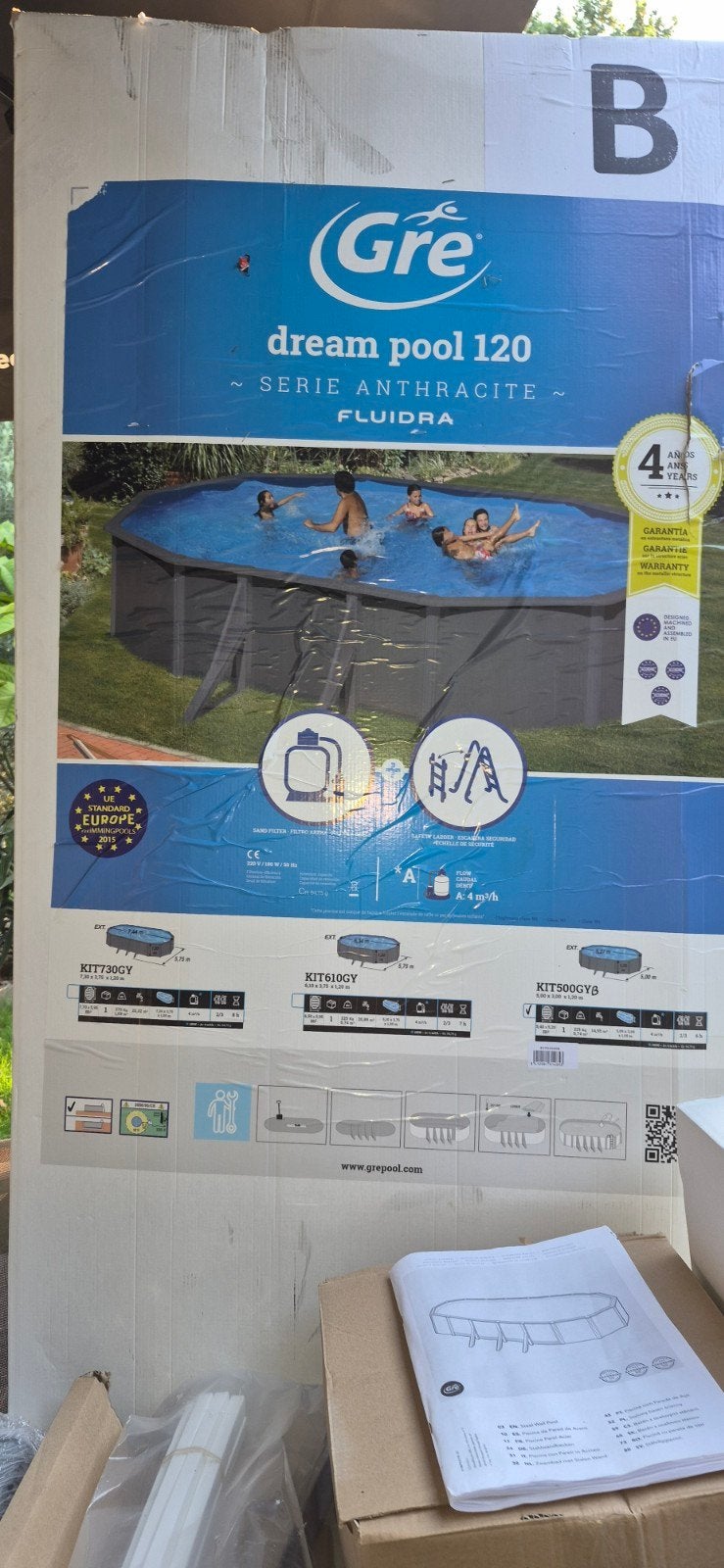 Zwembad gre dream pool 120 nieuw, Tuin en Terras, Ophalen