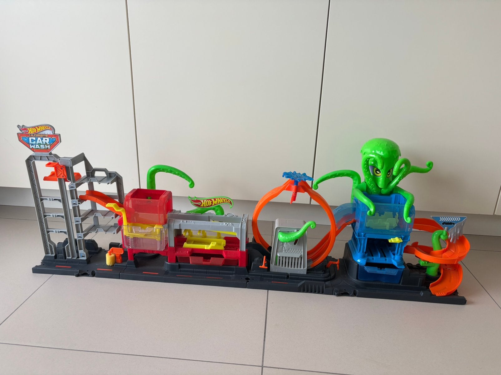 Hot Wheels City Ultimate Octo Car Wash, Ophalen, Zo goed als nieuw, Hot Wheels