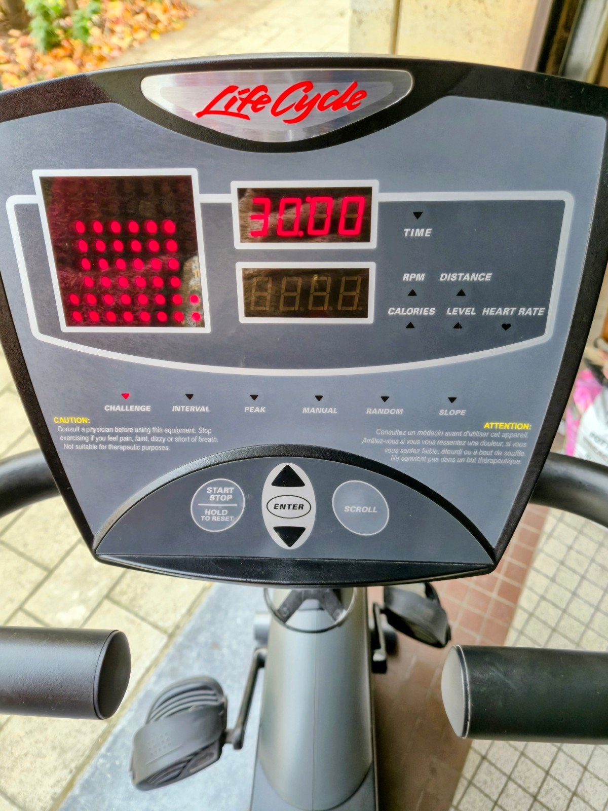 Vélo couché Life Fitness R1-5, Sports & Fitness, Enlèvement, Utilisé, Dos, Couché