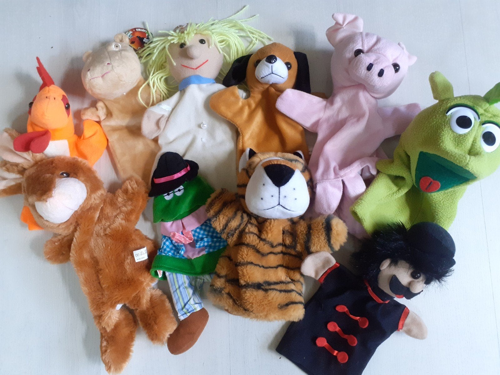 Zachte handpoppen poppenkastpoppen ( C ), Ophalen of Verzenden