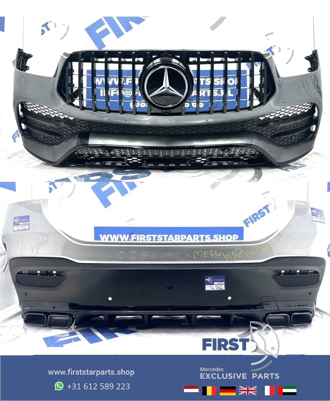 V167 AMG COUPÉ PAKKET BUMPER SET C167 W167 GLE 53 63 AMG VOO, Utilisé, Avant, -, -