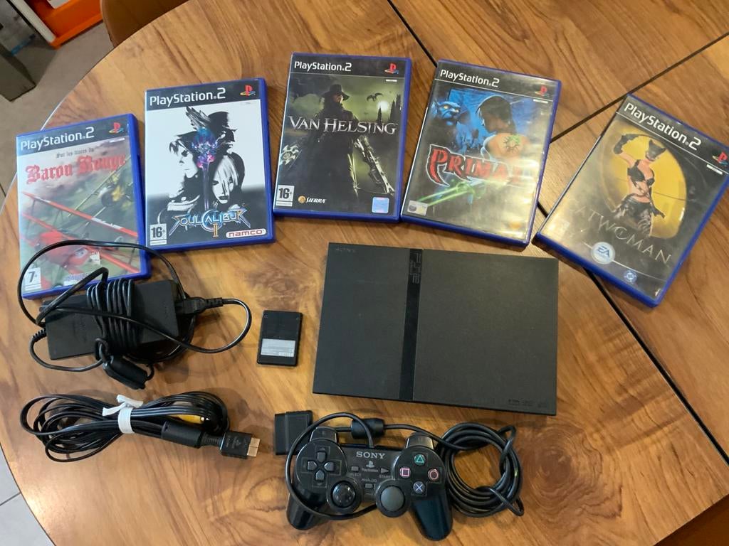 Lot ps2 slim et jeux, Enlèvement, Utilisé, Slim
