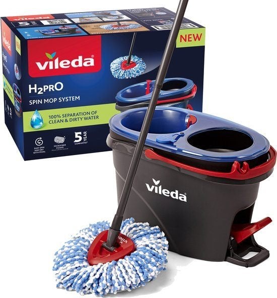 Vileda H2pro, Enlèvement, Seau, Bac ou Chariot à balais