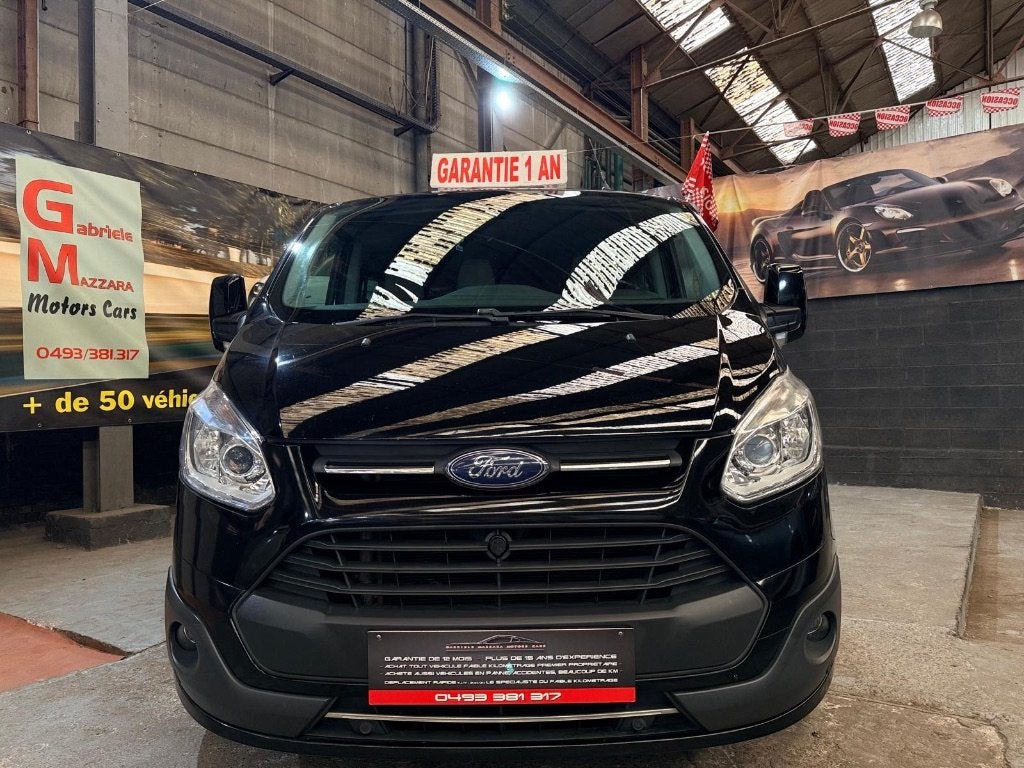Ford Transit Custom Utilitaire 6 Places Attache remorque GPS, Autos, Ford, Cuir, Achat, 6 portes, Entreprise