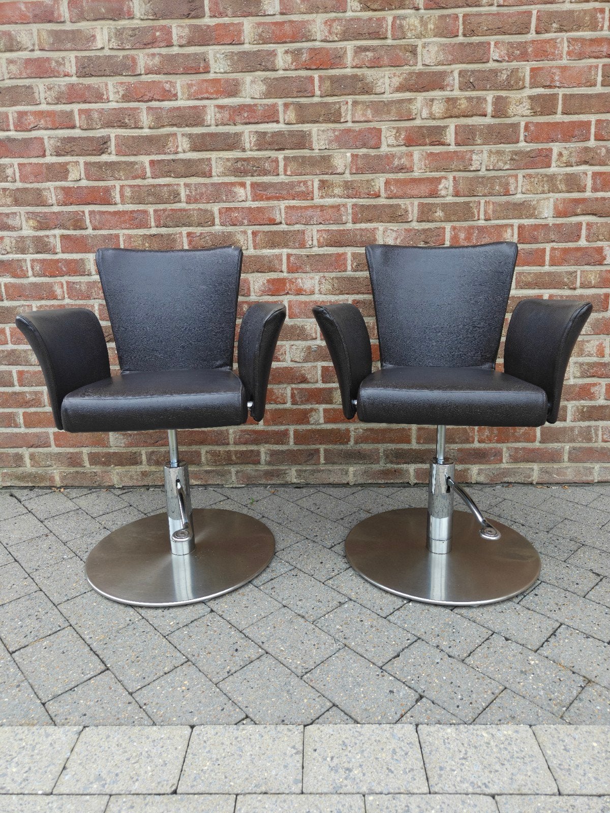 Kappersstoelen, Huis en Inrichting, Stoelen, Ophalen, Gebruikt, Overige kleuren, Twee