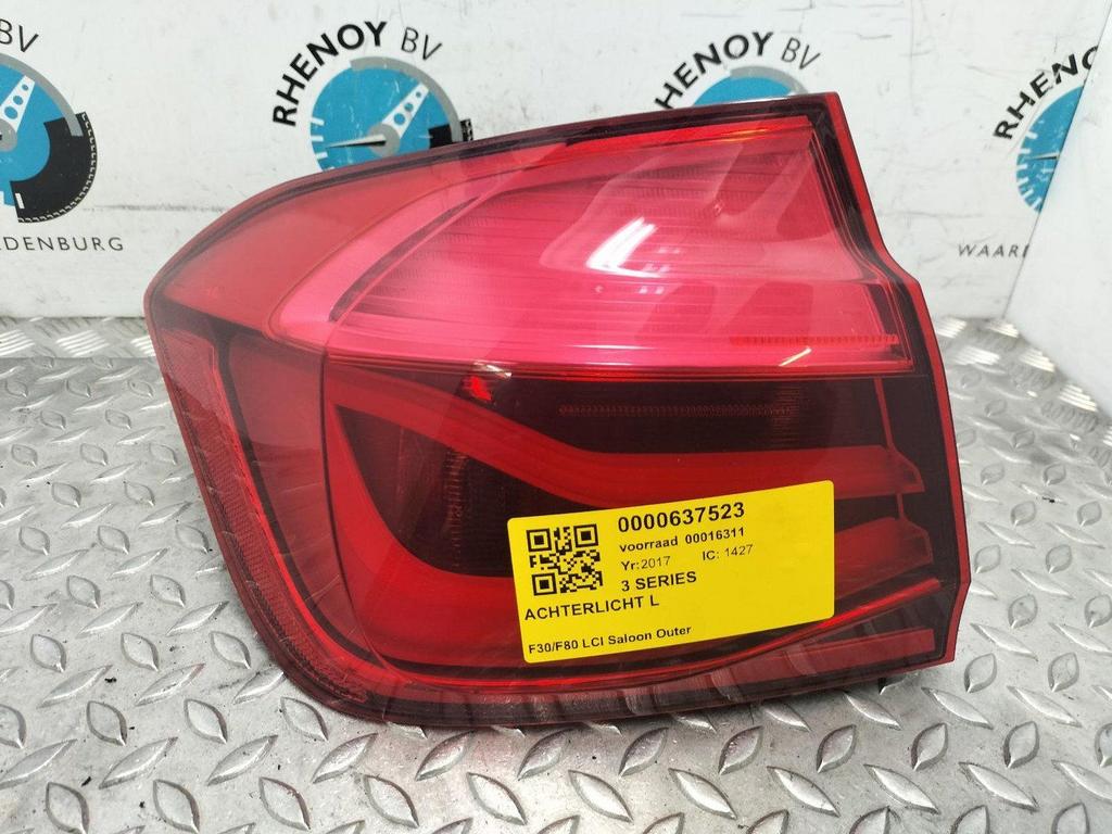 BMW 3 SERIES F30 LCI 320I ACHTERLICHT L 2017, Auto-onderdelen, Ophalen of Verzenden, Gebruikt, Stiba lid
