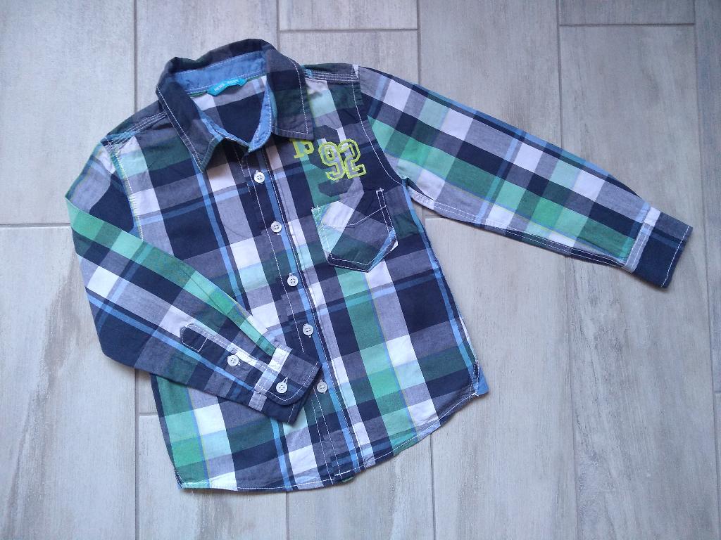 ★ M98/104 - Hemd multicolor, Kinderen en Baby's, Kinderkleding | Maat 98, Ophalen of Verzenden, Zo goed als nieuw, Jongen, Overhemd of Blouse