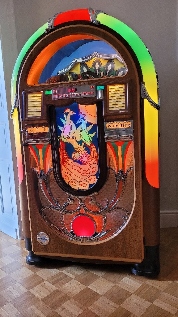 Jukebox wurlitzer pauw 850 stuks, Ophalen, Zo goed als nieuw, 1970 tot heden, Wurlitzer