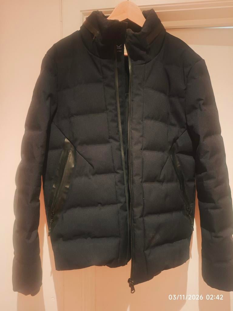 Zwarte Ikks-jas en donsjack voor heren, maat M., Kleding | Heren, Jassen | Winter, Zwart, Ophalen of Verzenden