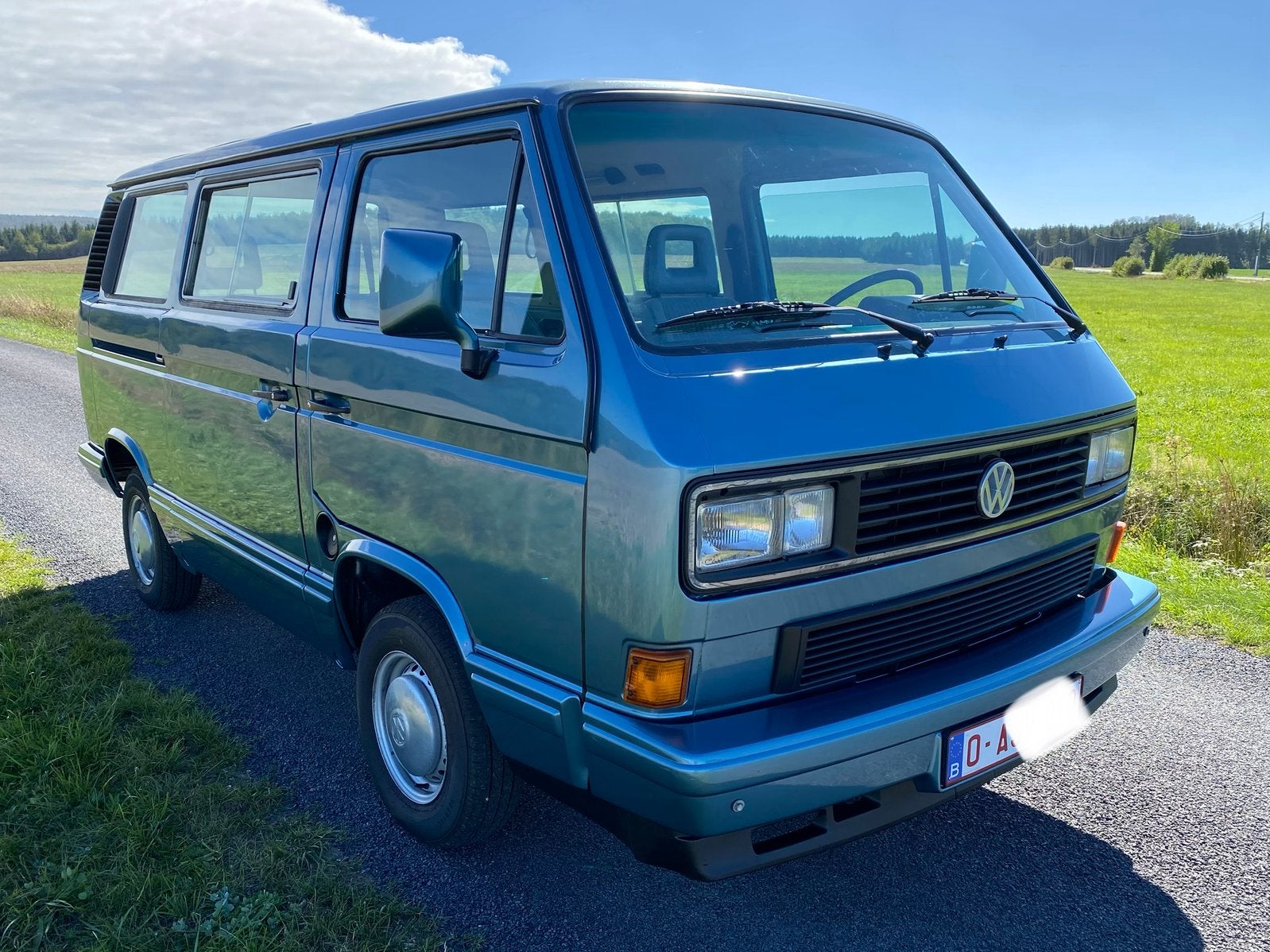 VW T3 Multivan 1.6 turbo diesel, Auto's, 4 deurs, 4 cilinders, Blauw, Particulier