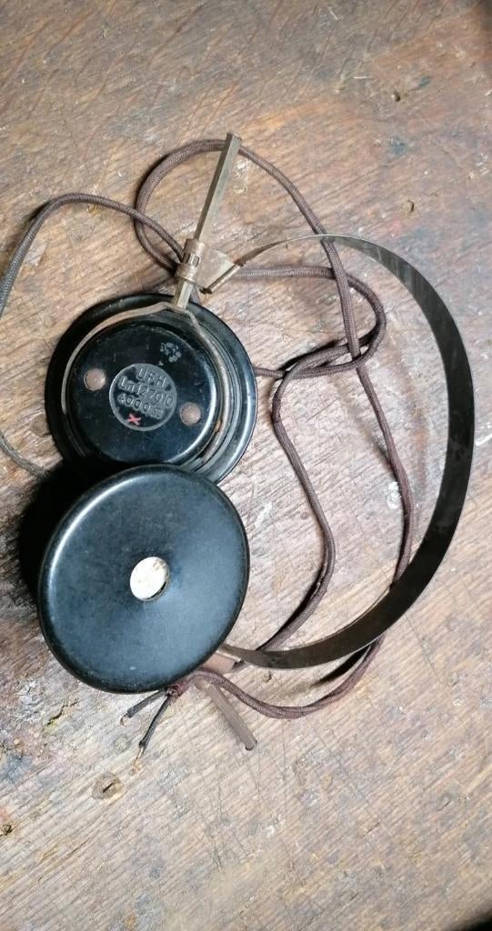WW2 ÜFH Duitse militaire radio-oortelefoon, Verzenden, Overige soorten, Helm of Baret