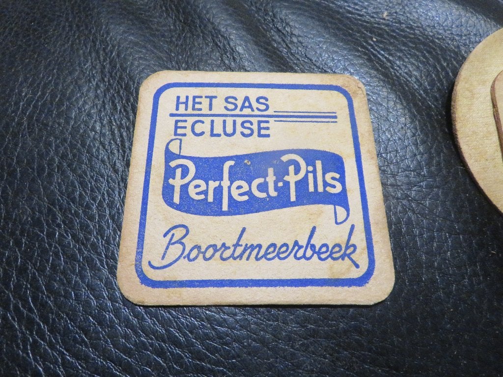 bierviltje Het Sas Ecluse Perfect Pils Boortmeerbeek, Verzamelen, Ophalen of Verzenden, Zo goed als nieuw, Viltje(s), Overige merken
