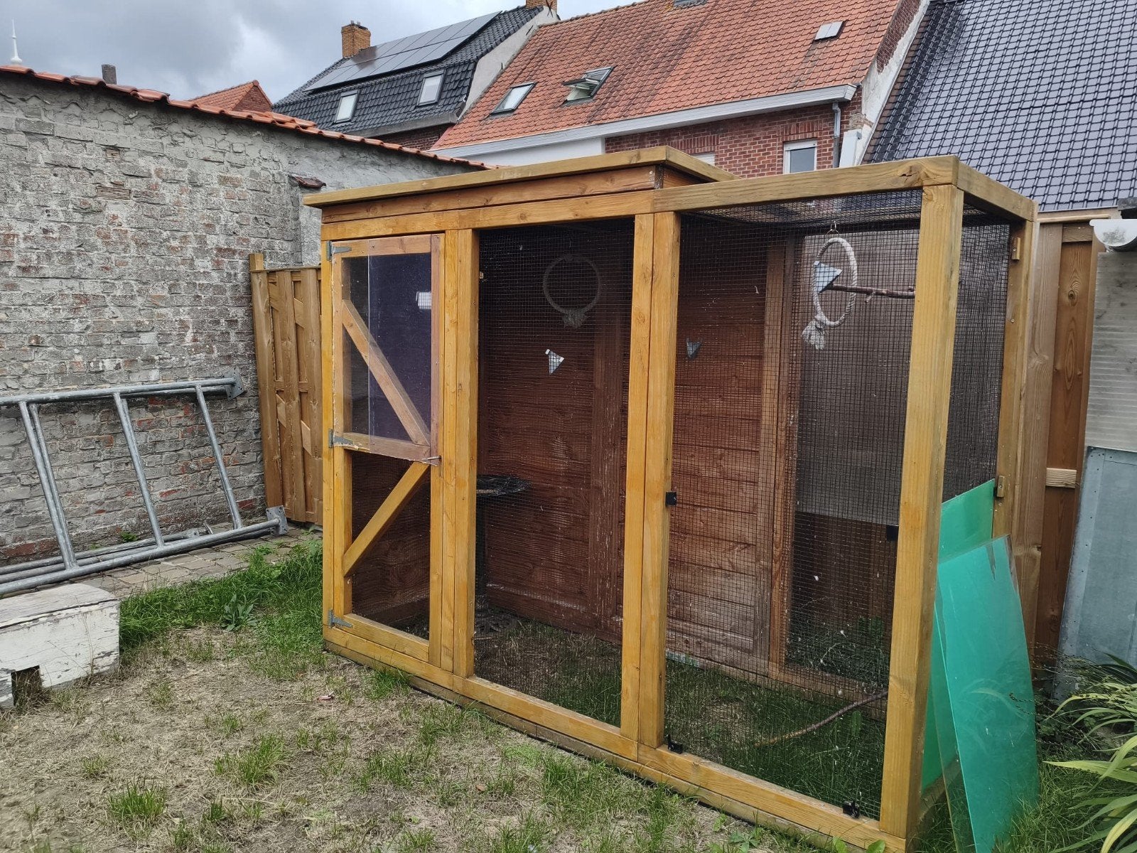 Volière in douglashout, Enlèvement, Utilisé, Bois, Volière