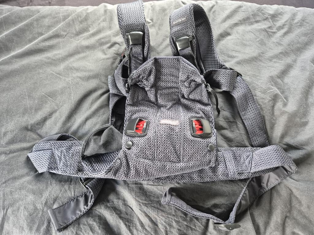 Babybjorn - Porte-bébé one air anthracite, Kinderen en Baby's, Ophalen, Buik of Rug, Zo goed als nieuw, Baby Björn