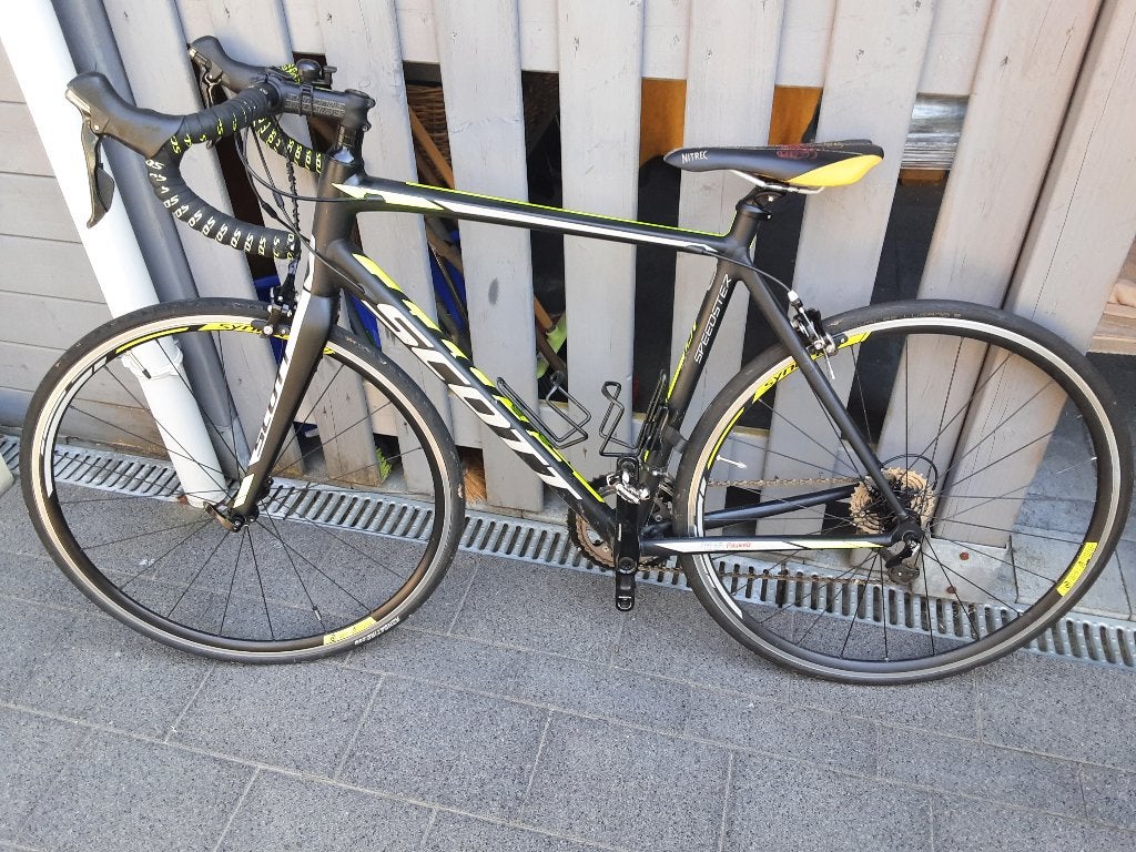 Scott racefiets mannen, Fietsen en Brommers, Fietsen | Racefietsen, Gebruikt, Aluminium, Overige maten, 15 tot 20 versnellingen