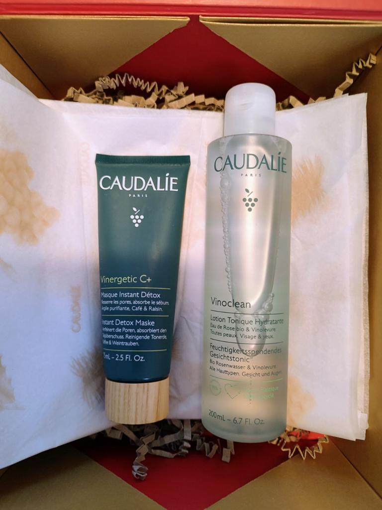 Kadoverpakking Caudalie masker en toner, Bijoux, Sacs & Beauté, Enlèvement
