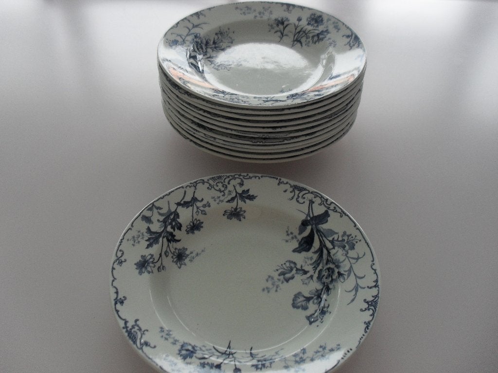 12 ASSIETTES PROFONDES BOCH KERAMIS WEGELIA, Antiquités & Art, Enlèvement