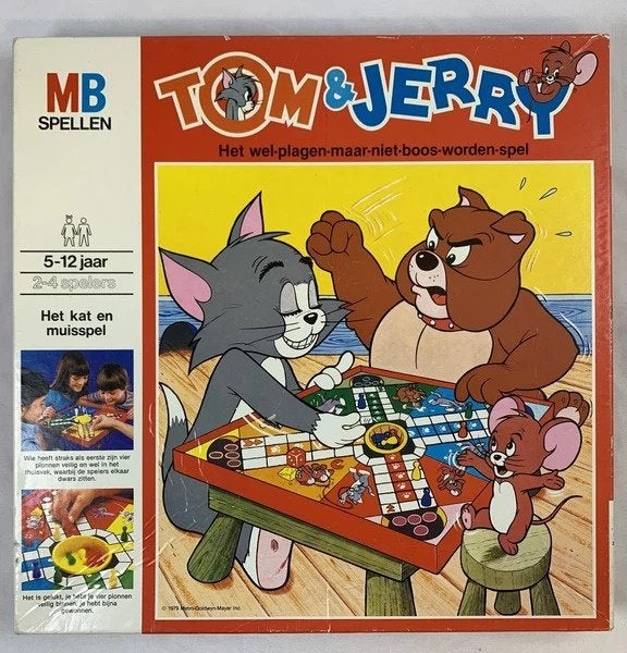 Tom & Jerry le chat et la souris Game MB Jeu de plateau Vint, Enfants & Bébés, Envoi, Comme neuf, Autres types