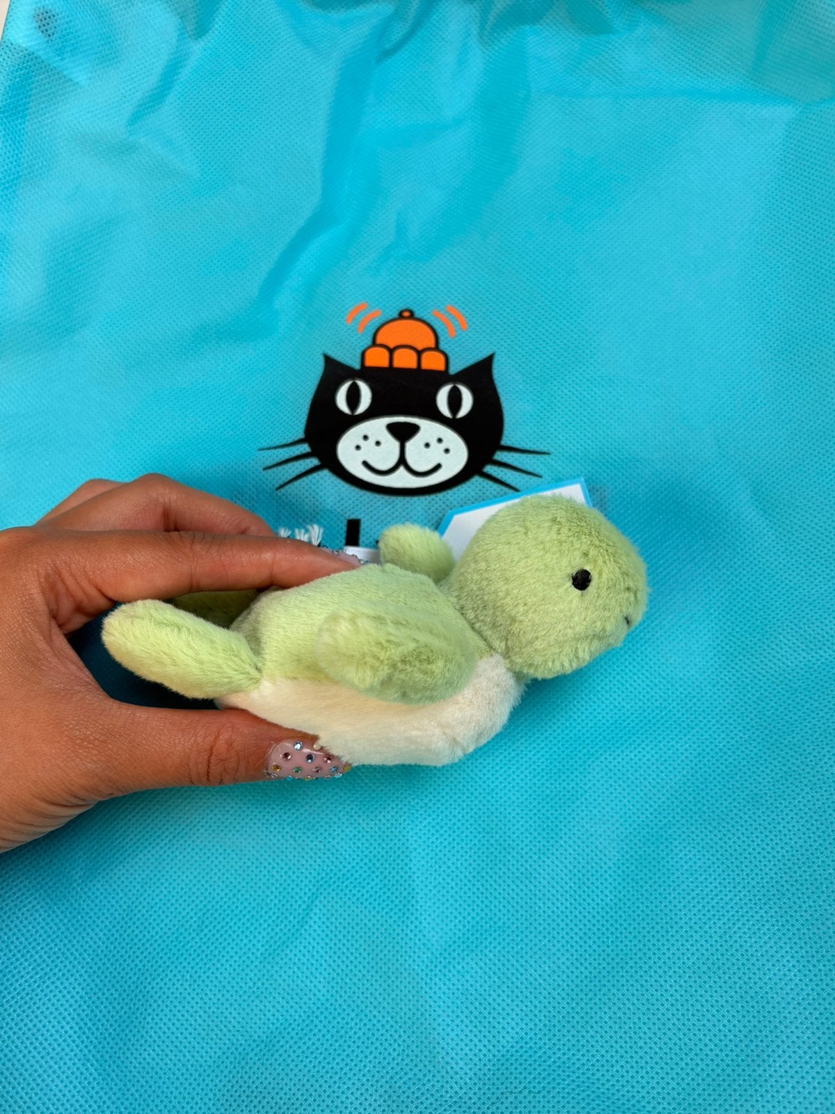 Jellycat Fluffy Turtle, Neuf, Avec étiquette, Jellycat, Overige karakters