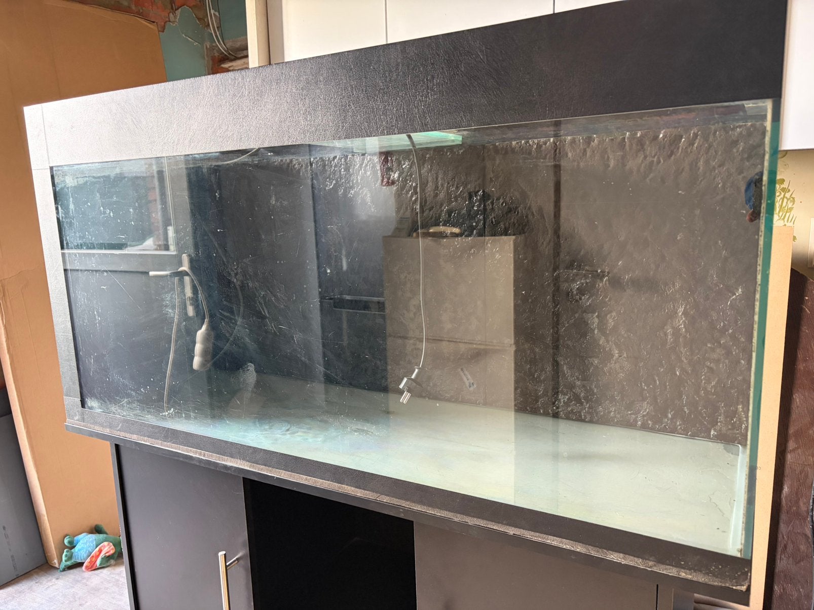 Aquarium 210L incl meubel, Ophalen of Verzenden, Pomp, Gebruikt, Leeg aquarium
