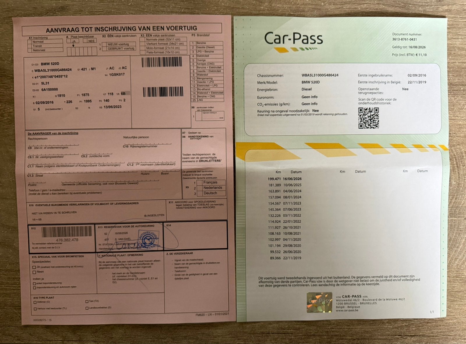 BMW 520D Break Automaat/Euro 6B/Facelift/190pk/GEKEURD, Auto's, BMW, Automaat, Euro 6, Bruin, https://public.car-pass.be/vhr/223533fd-7b42-4de3-ab07-19f739b2cd9e