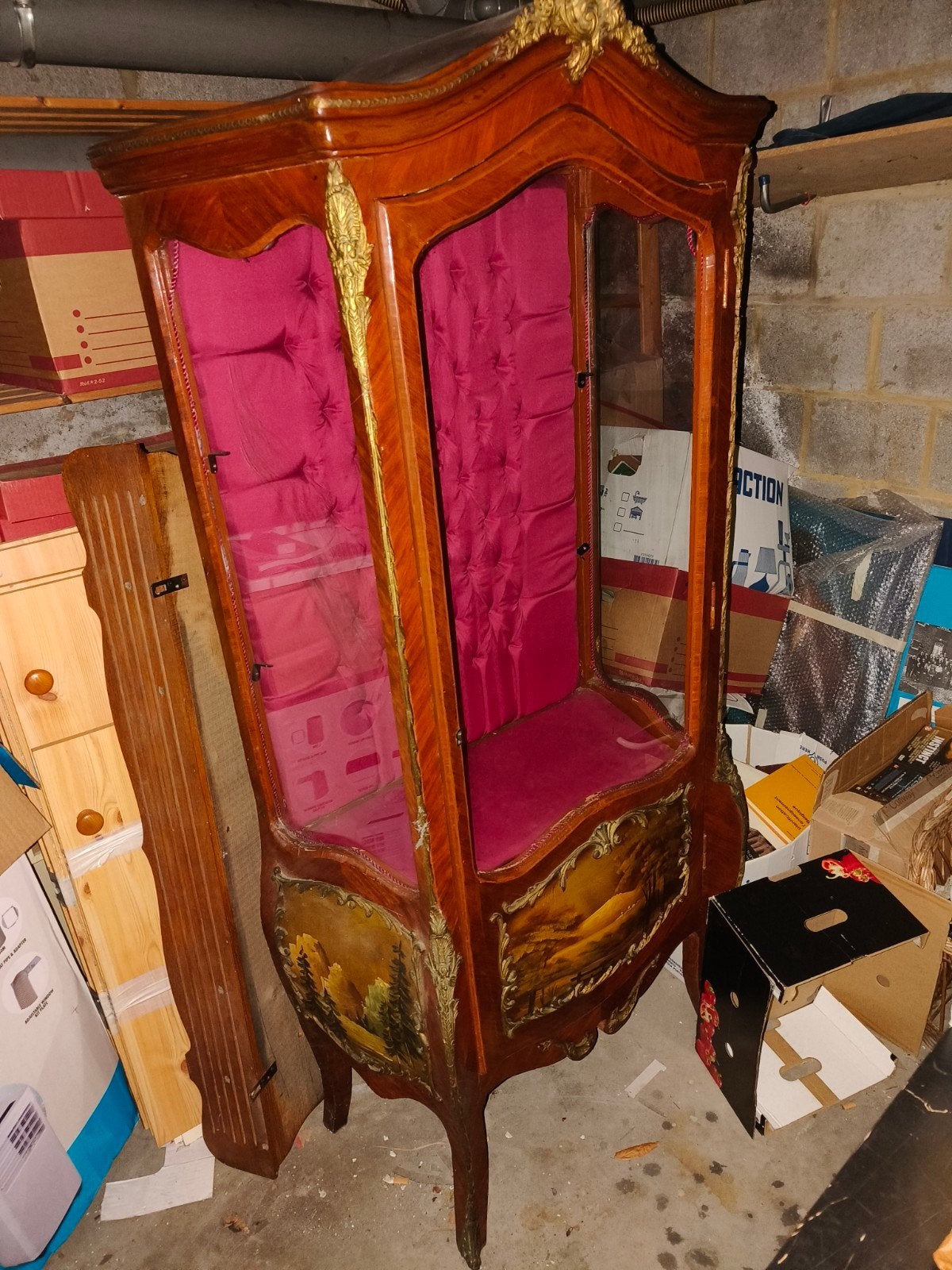 Armoire vitrine style Louis XV années 20 (ajout photos), Antiek en Kunst, Antiek | Meubels | Kasten, Ophalen