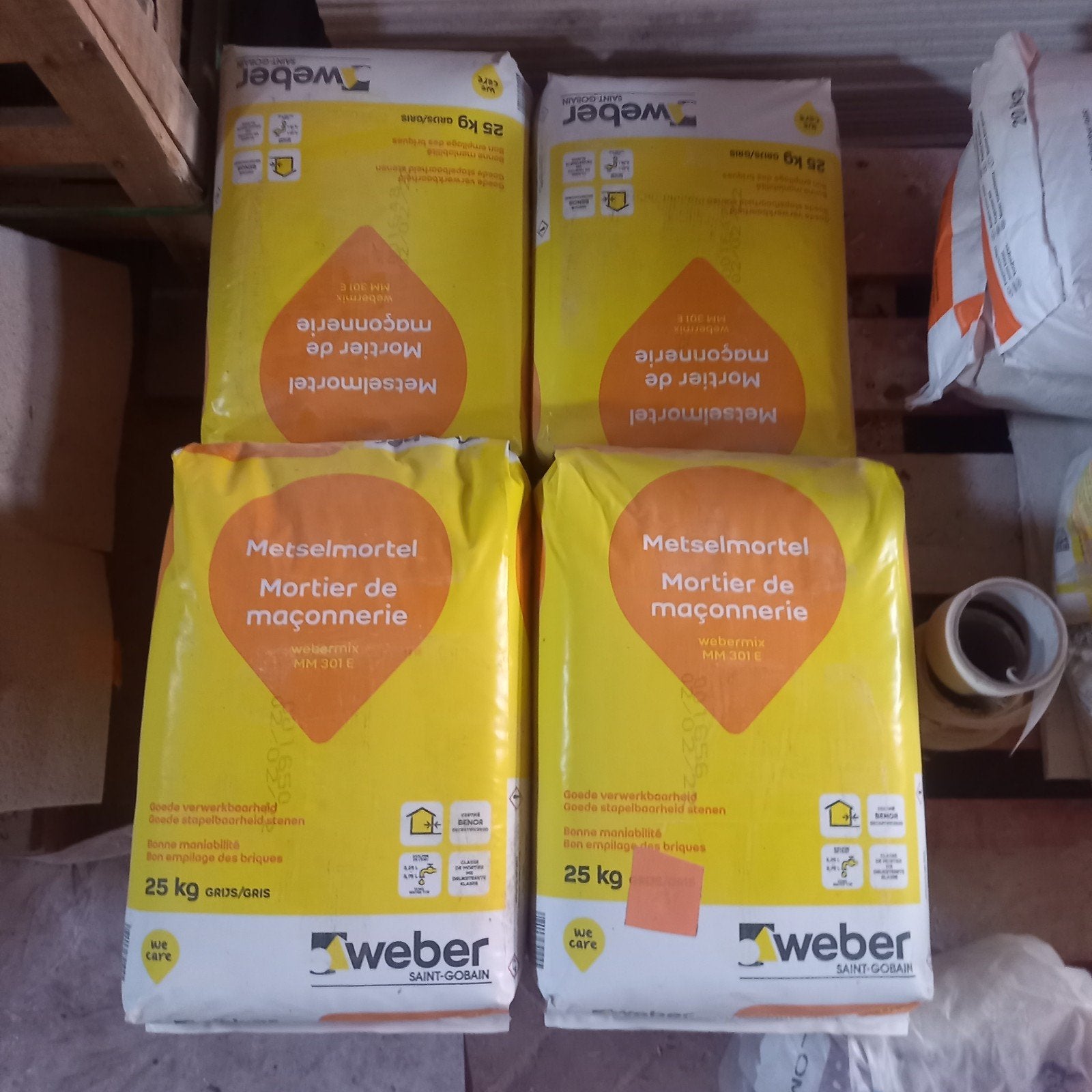 Mortier de maçonnerie Webermix MM 301, Bricolage & Construction, Enlèvement