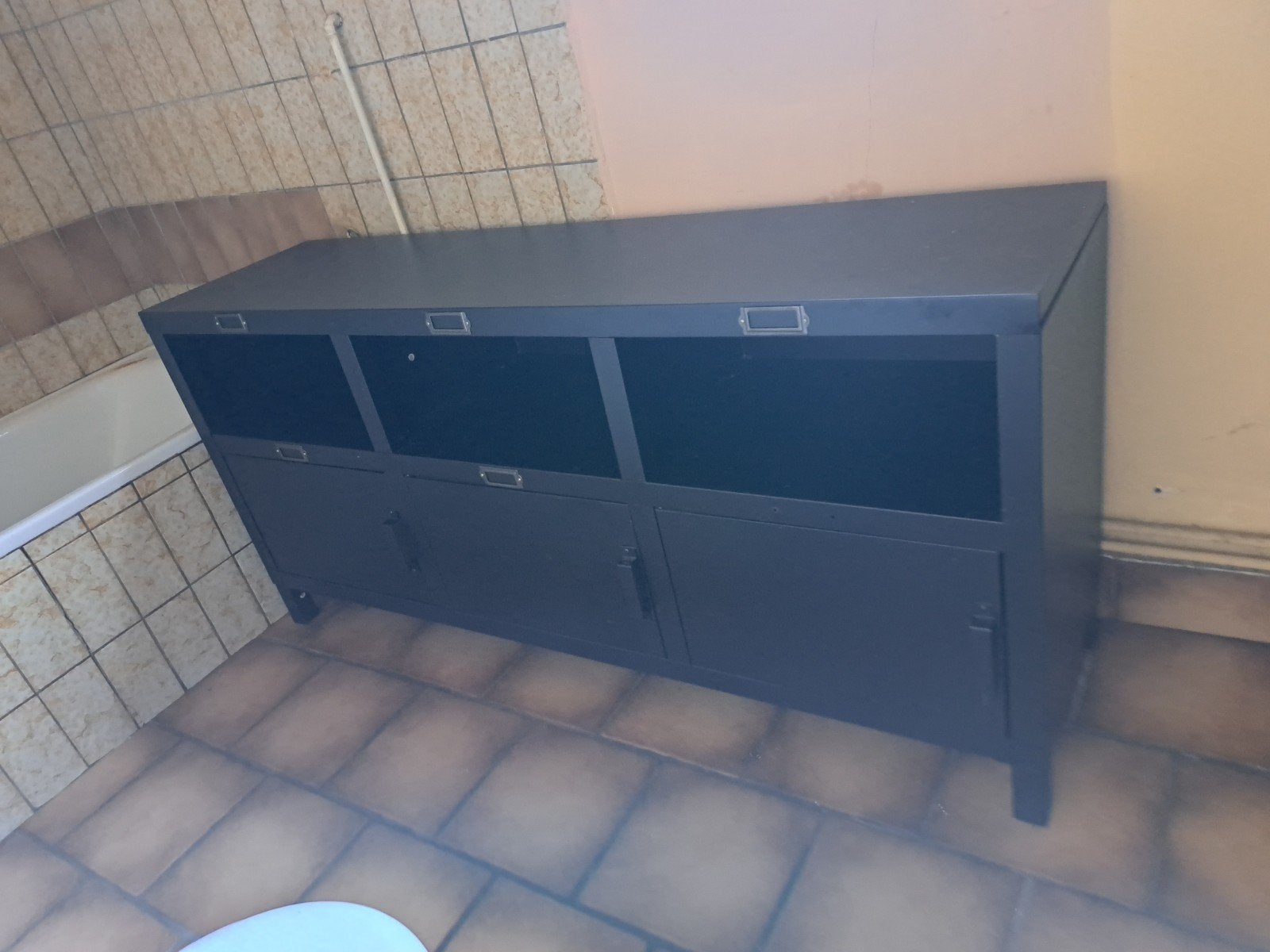 meuble en métal noir, Enlèvement, Métal