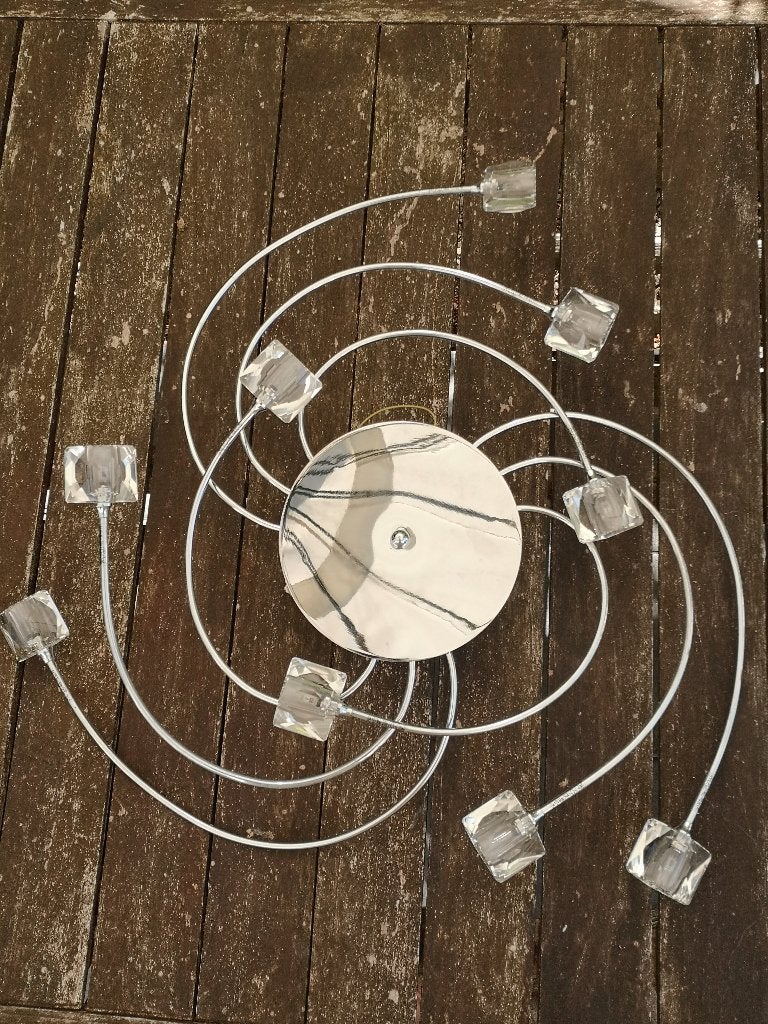 Set de lampes : lampe de plafond et lampe de table, Enlèvement, Utilisé, 60 cm, G4