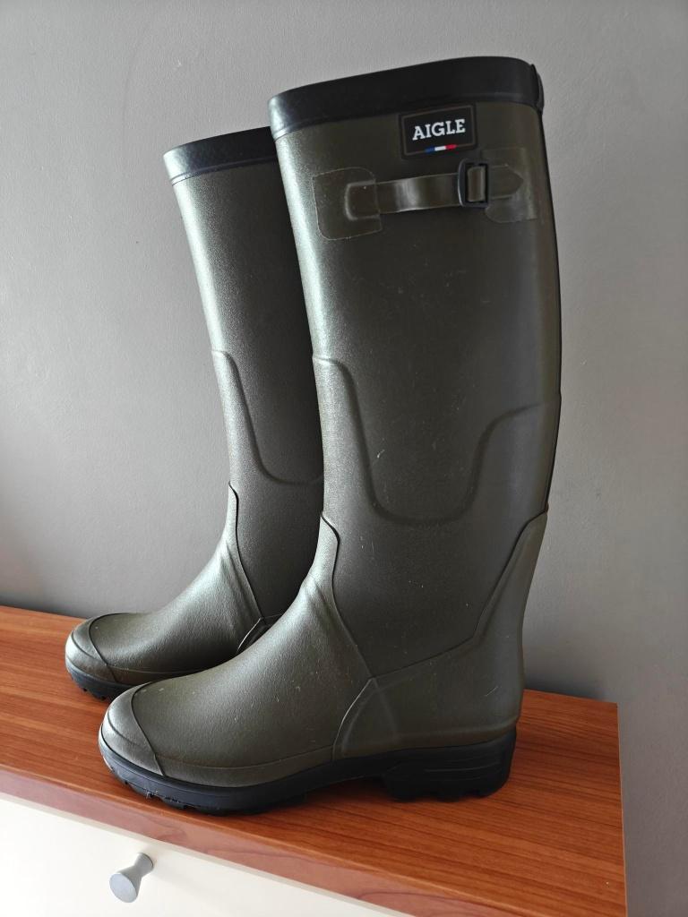 AIGLE rubberen laarzen - maat 47 - als nieuw, Aigle, Overige kleuren, Ophalen of Verzenden, Regenlaarzen