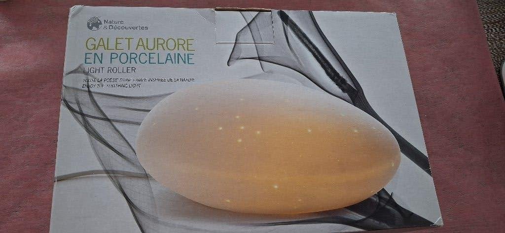 Lampe galet en porcelaine de chez Nature et Découvertes, Enlèvement ou Envoi, Comme neuf