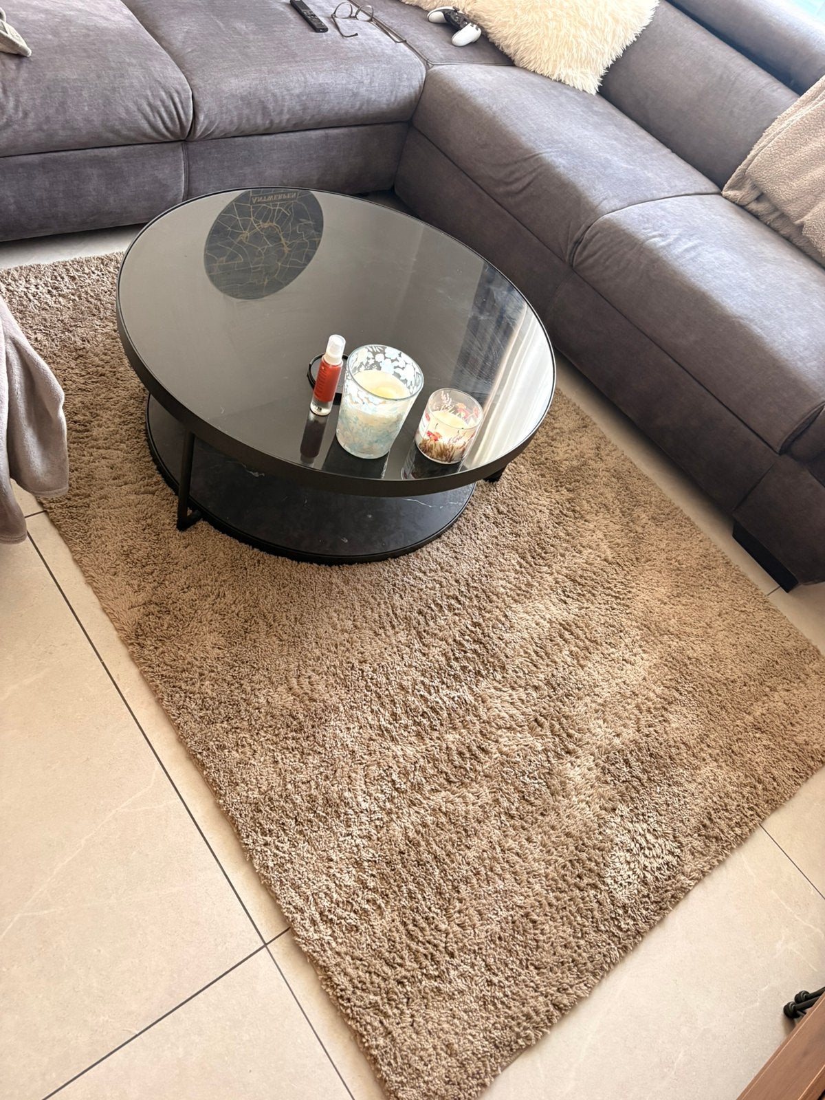 MAT, Maison & Meubles, Ameublement | Tapis & Moquettes, Enlèvement, Comme neuf, Beige