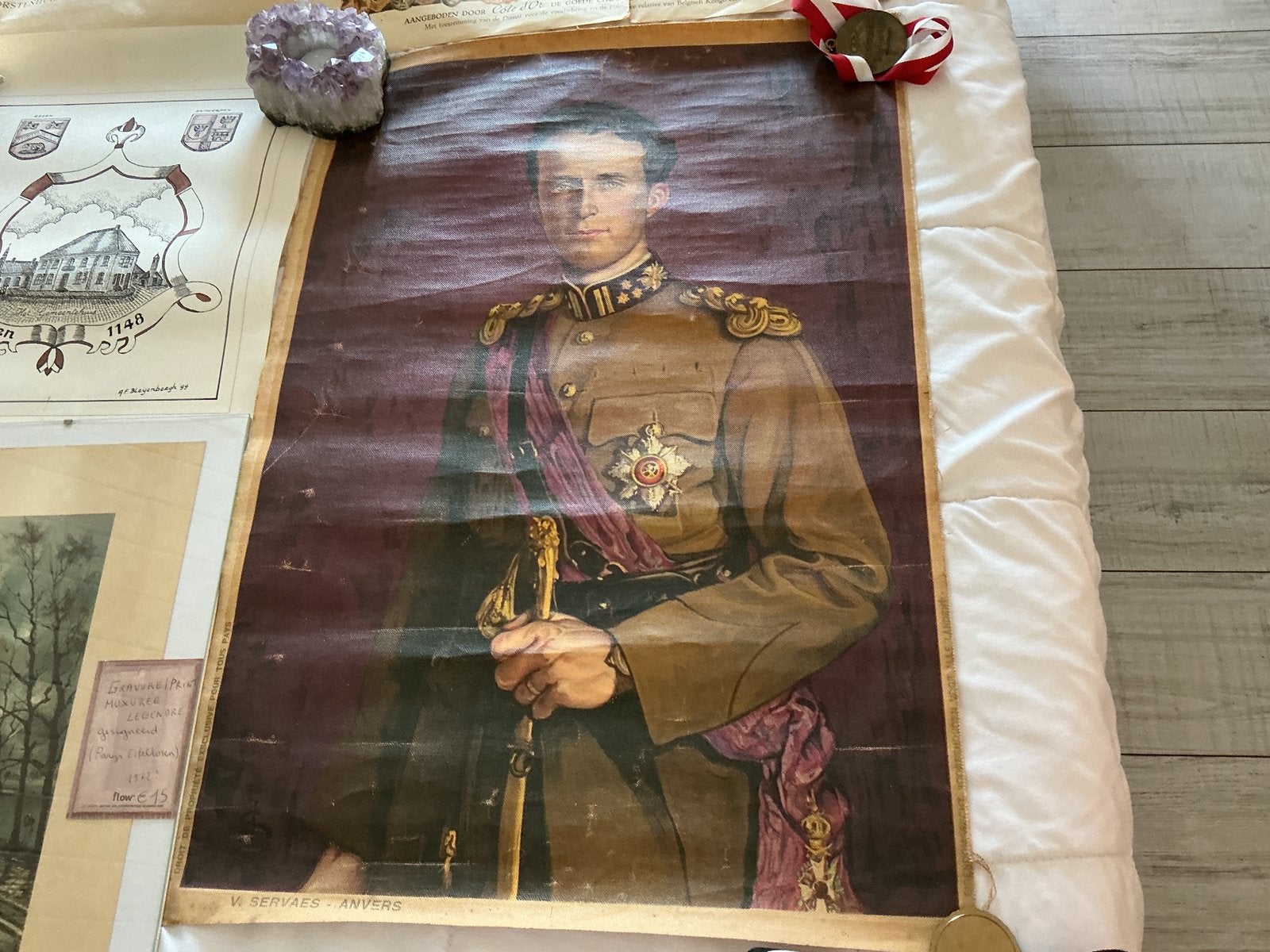 Prenten, poster, postkaarten, ansichtkaart, kunst, antiek,, Ophalen, Gelopen