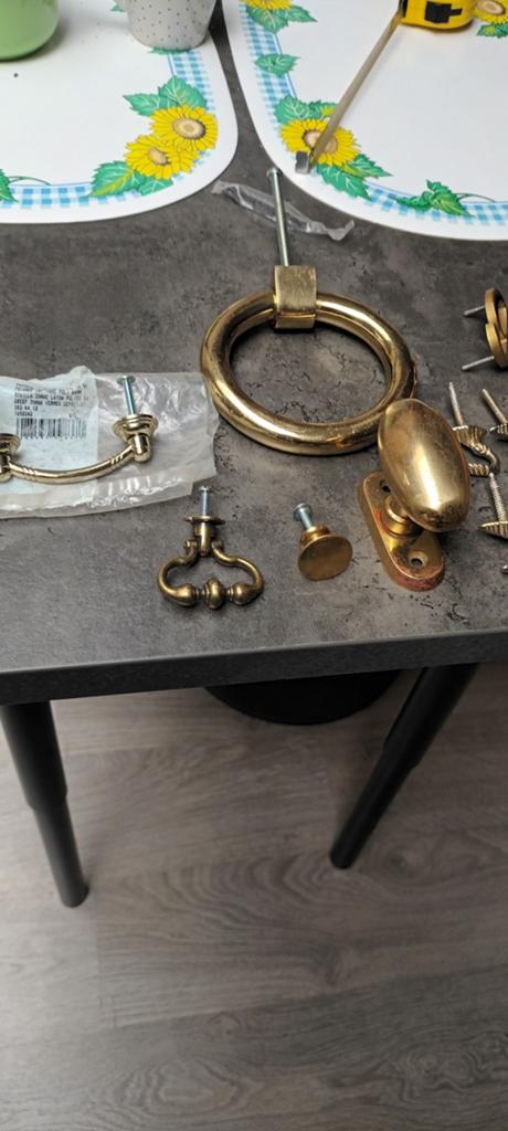 Poignee  ,heurtoir ,crochets pour embrases rideaux ( à netto, Ophalen of Verzenden, Gebruikt