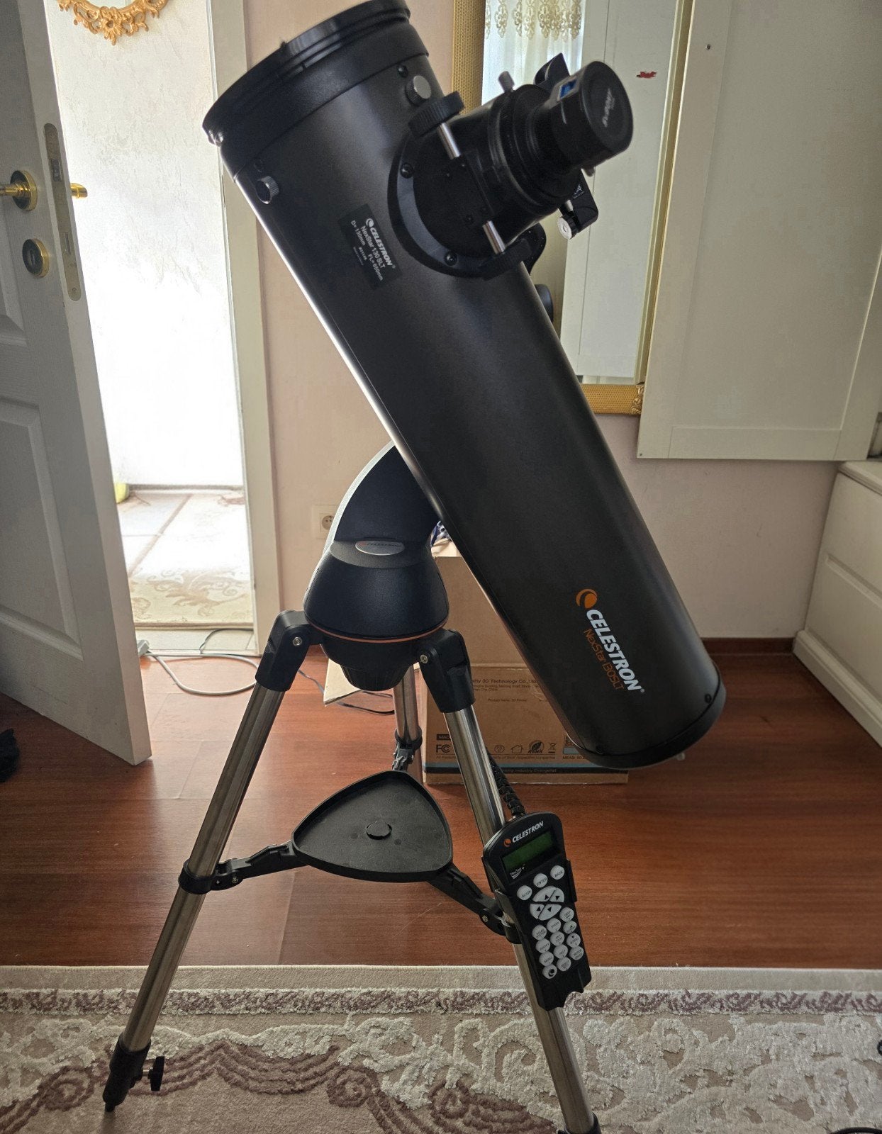 Celestron 130 slt, Audio, Tv en Foto, Optische apparatuur | Telescopen, Ophalen, 80 tot 200 mm, Met statief, Spiegeltelescoop (reflector)
